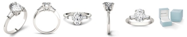 Charles & Colvard Moissanite Oval Engagement Ring (2-1/2 ct. tw. Diamond Equivalent) in 14k White Gold
